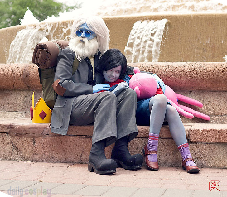 Simon Petrikov and Marcy from Adventure Time