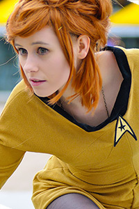 Femme Captain Kirk from Star Trek