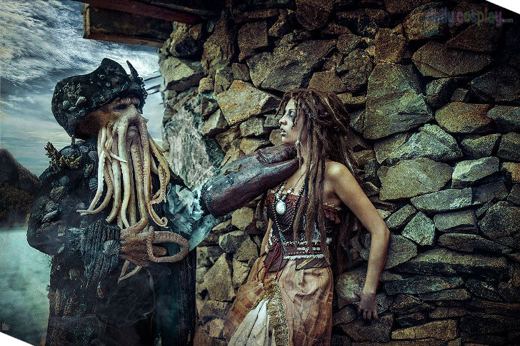 Tia Dalma & Davy Jones from Pirates of the Caribbean