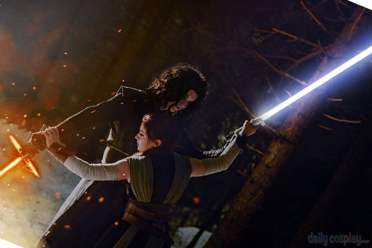 Rey & Kylo from Star Wars: The Last Jedi