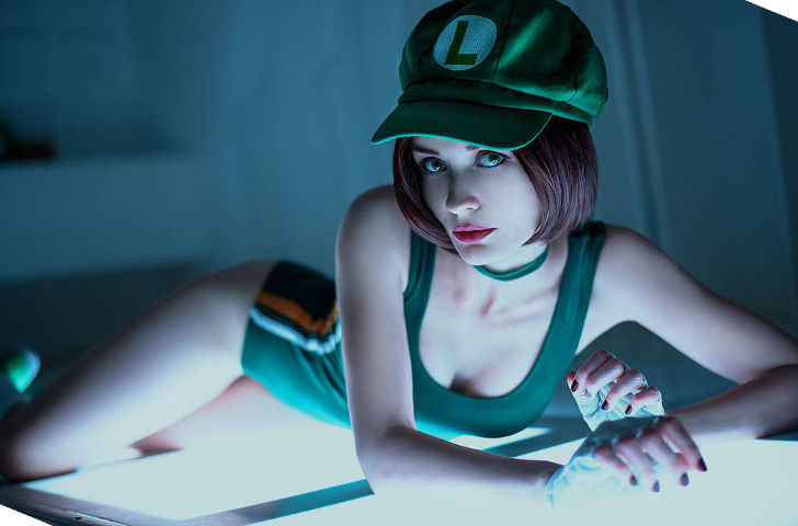 Fem Luigi from Super Mario Bros.