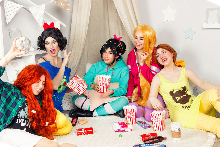 Snow White and Disney Princesses from Ralph Breaks the Internet