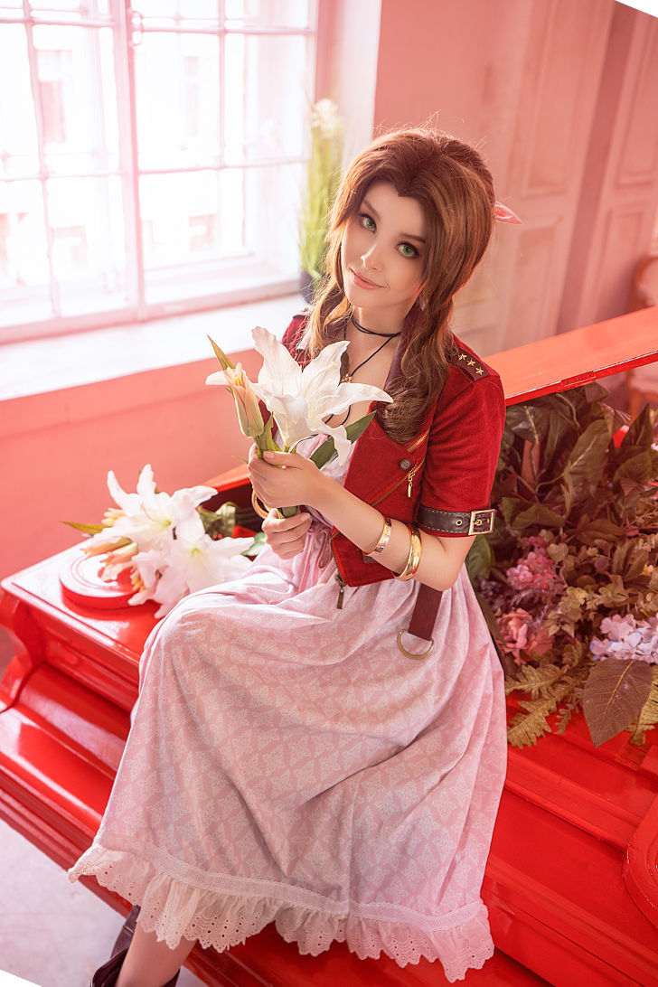 Aerith Gainsborough from Final Fantasy 7 Daily Cosplay