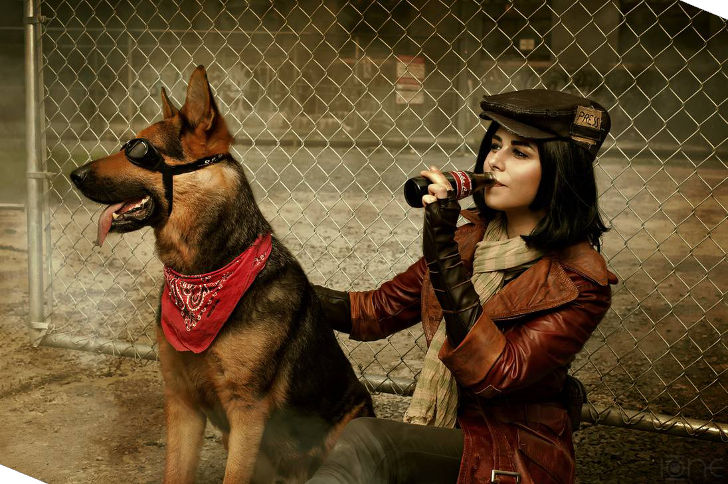 Piper Wright & Dogmeat from Fallout 4