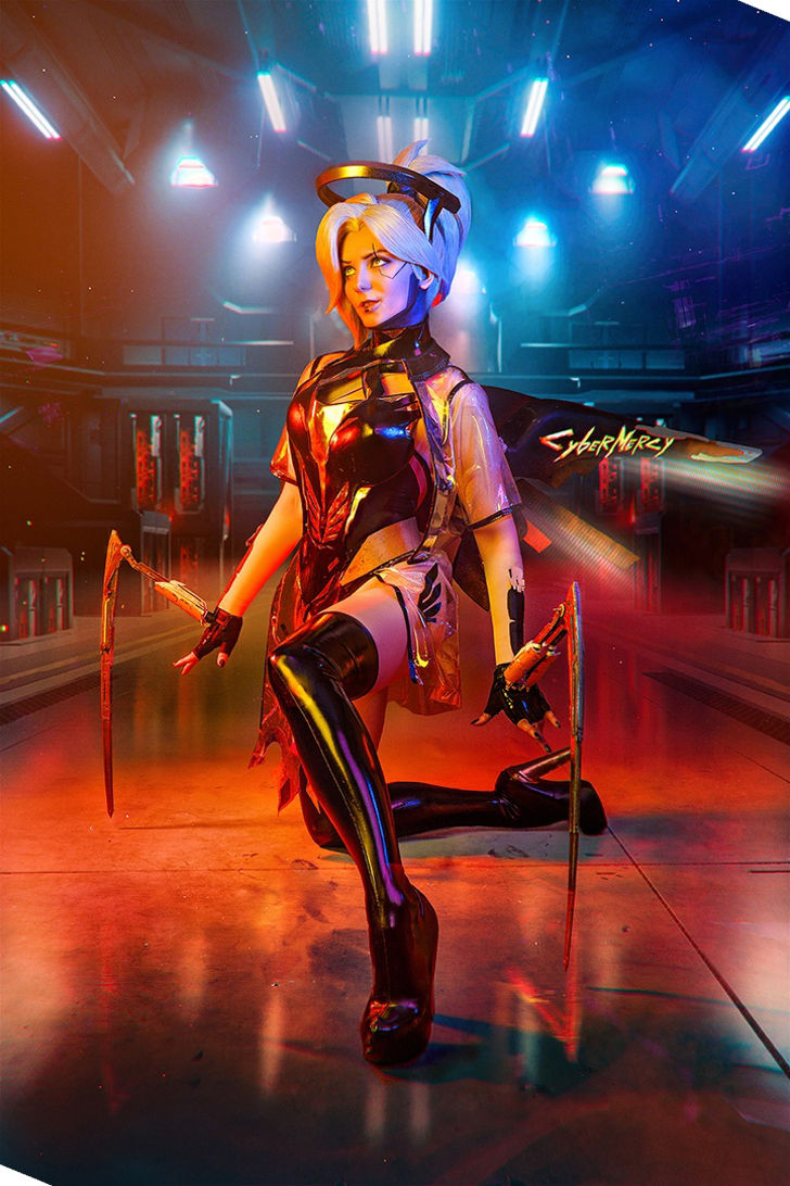 Cyberpunk Mercy from Overwatch