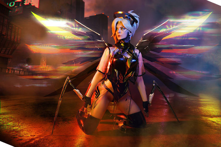 Cyberpunk Mercy from Overwatch